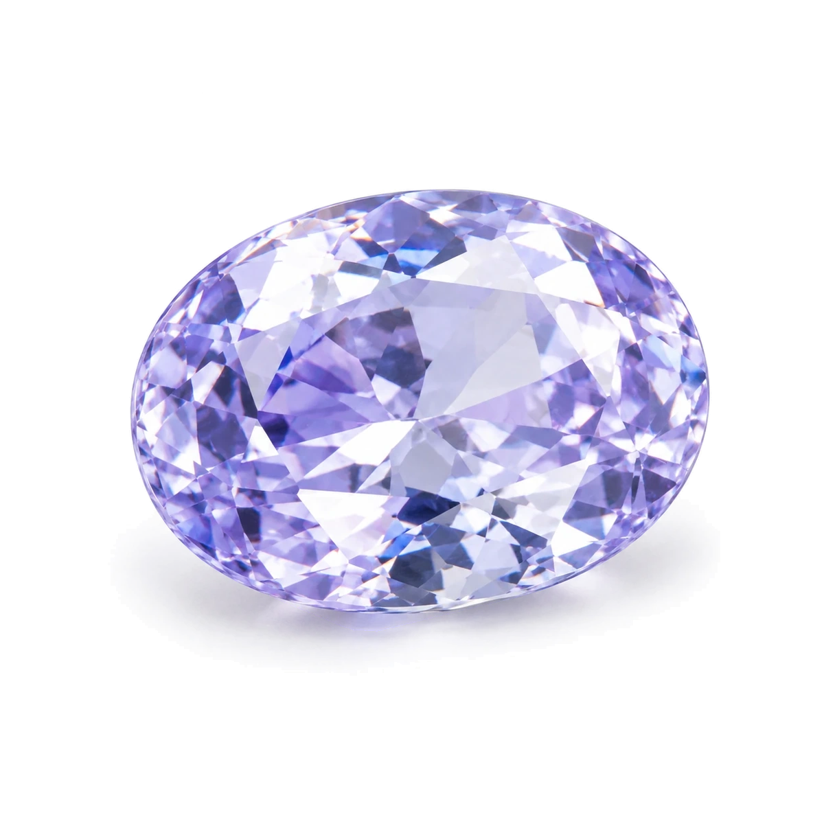 Pale violet blue Oval Cubic Zirconia — AI-generated product image