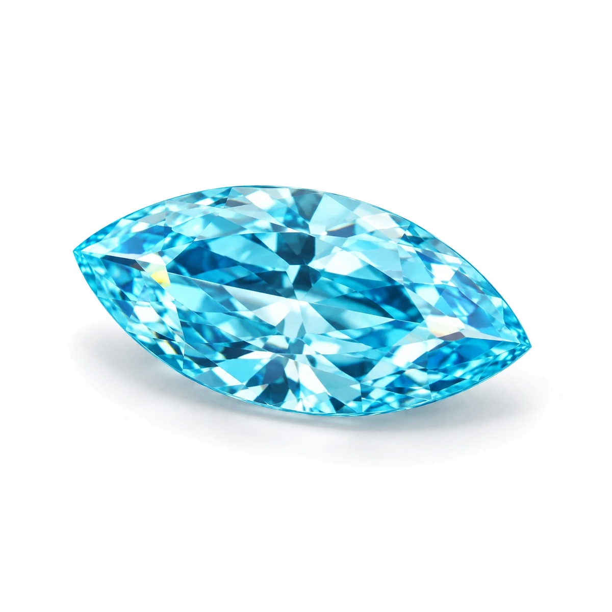 Aqua blue Marquise Cubic Zirconia — AI-generated product image