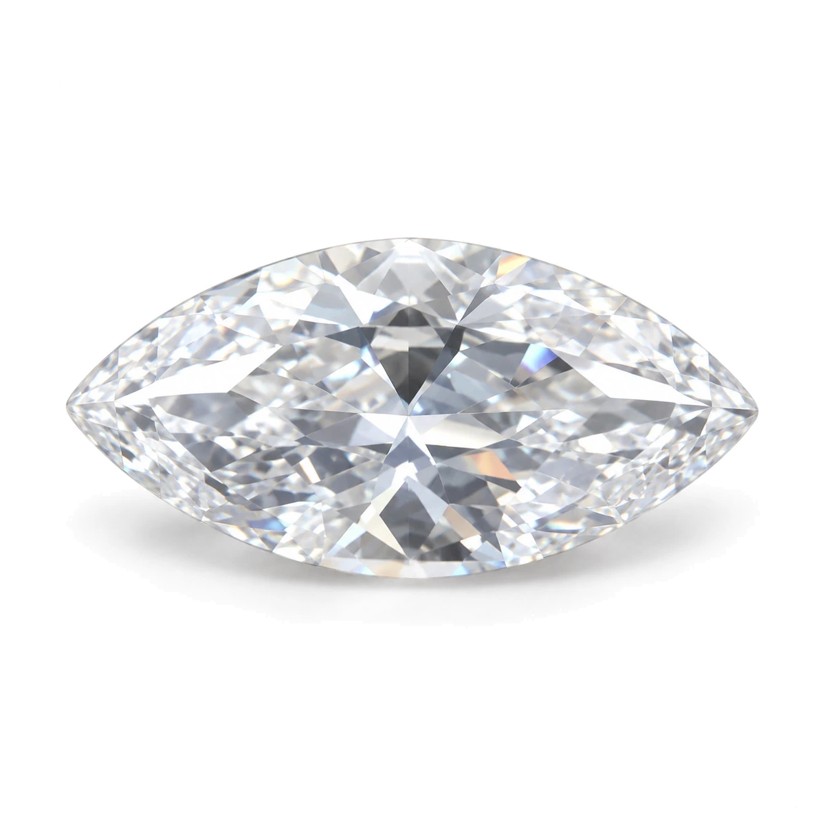 Colourless Marquise Cubic Zirconia — AI-generated product image