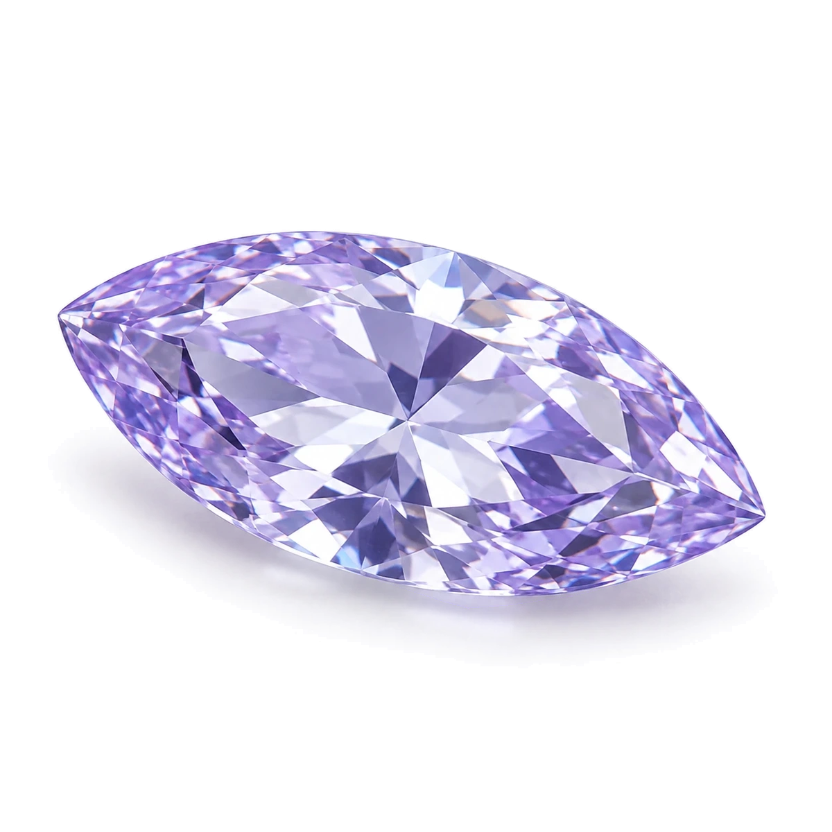 Pale violet blue Marquise Cubic Zirconia — AI-generated product image