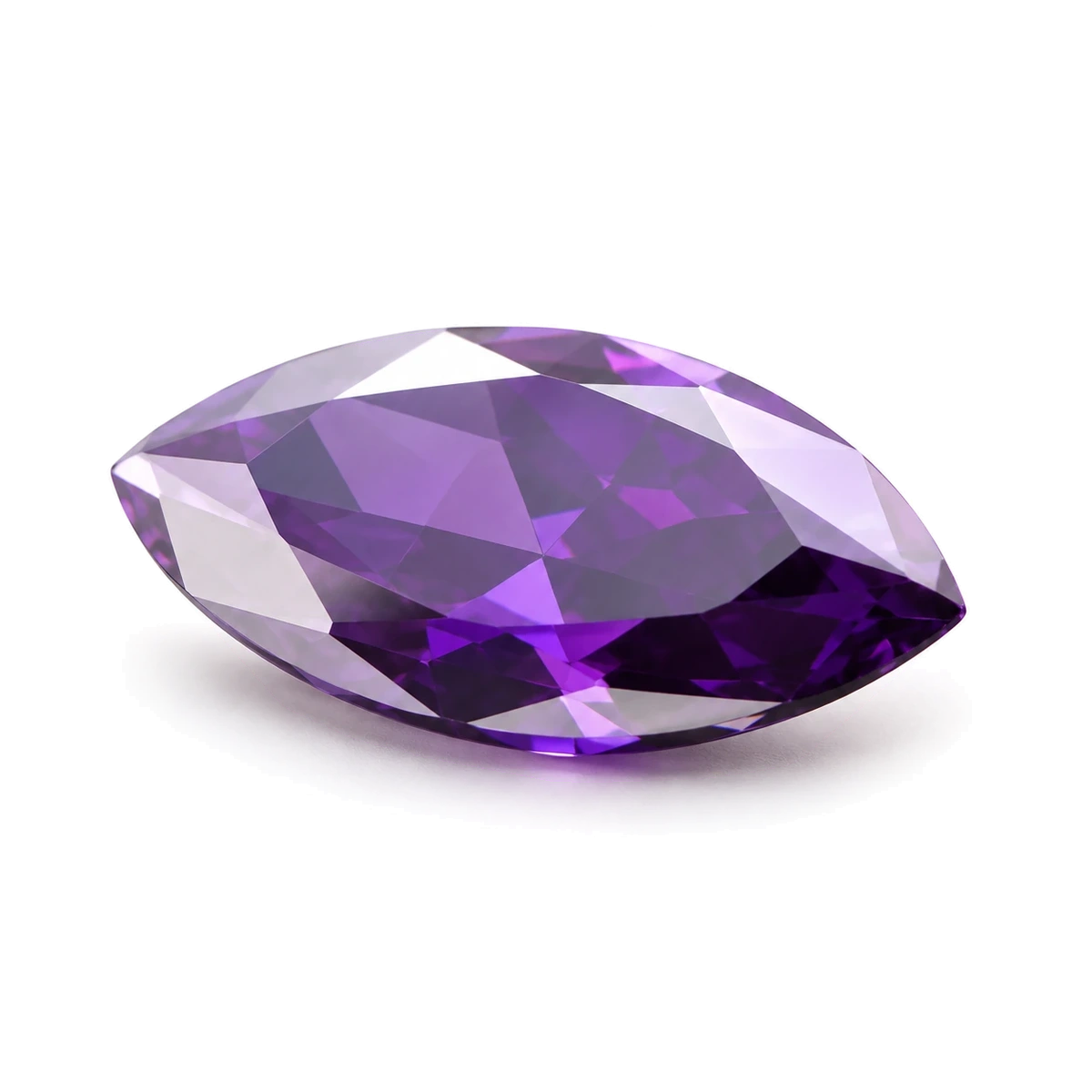 Violet red Marquise Cubic Zirconia — AI-generated product image