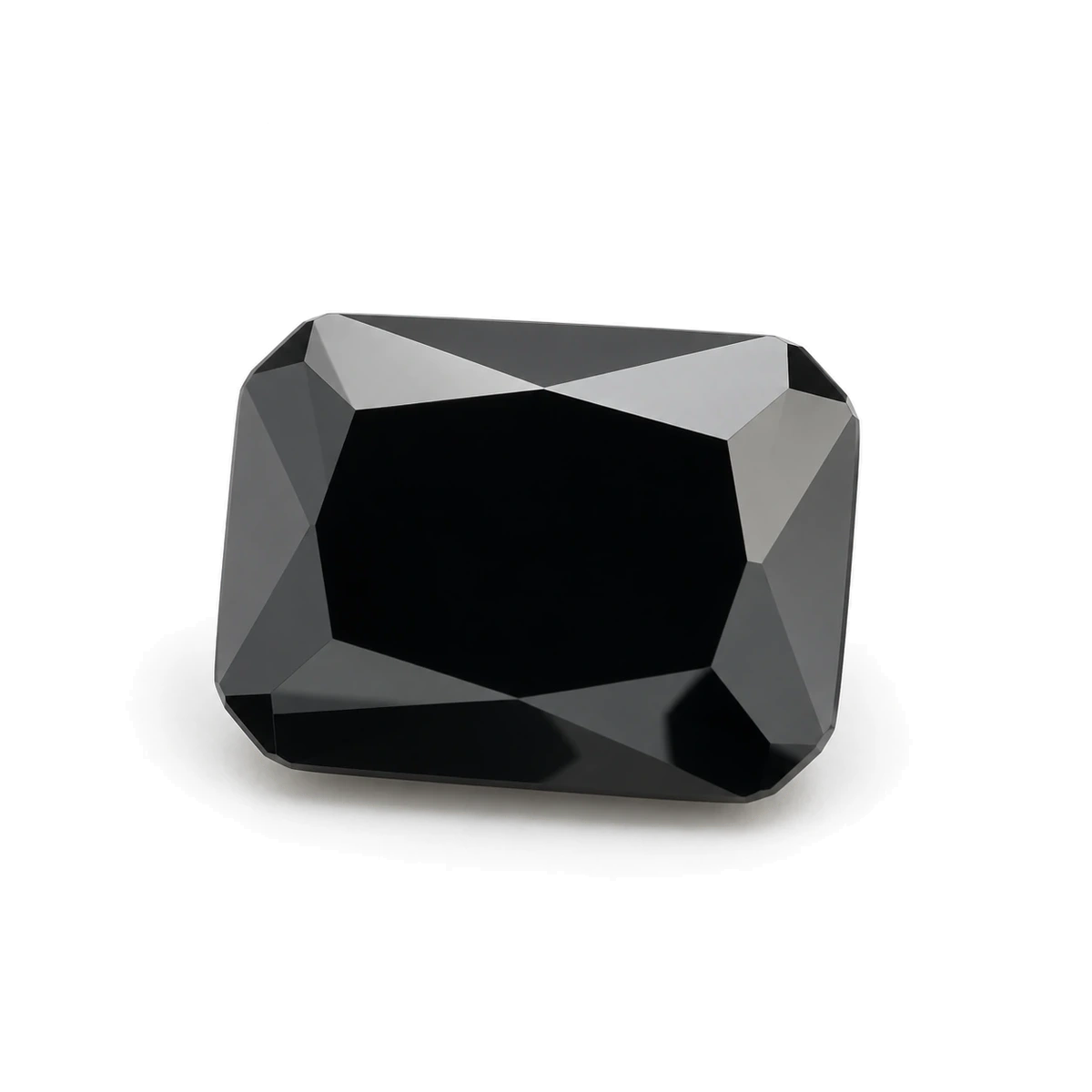 Black Octagon Cubic Zirconia — AI-generated product image