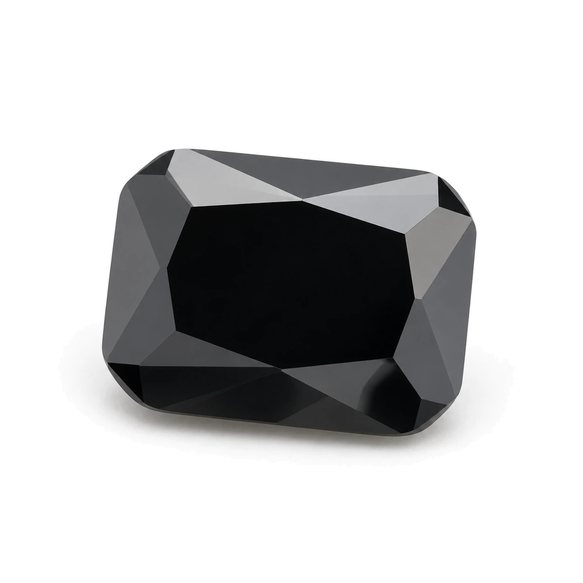 Black Octagon Cubic Zirconia — AI-generated product image
