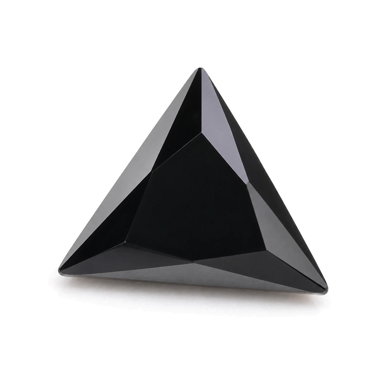 Black Triangle Cubic Zirconia — AI-generated product image