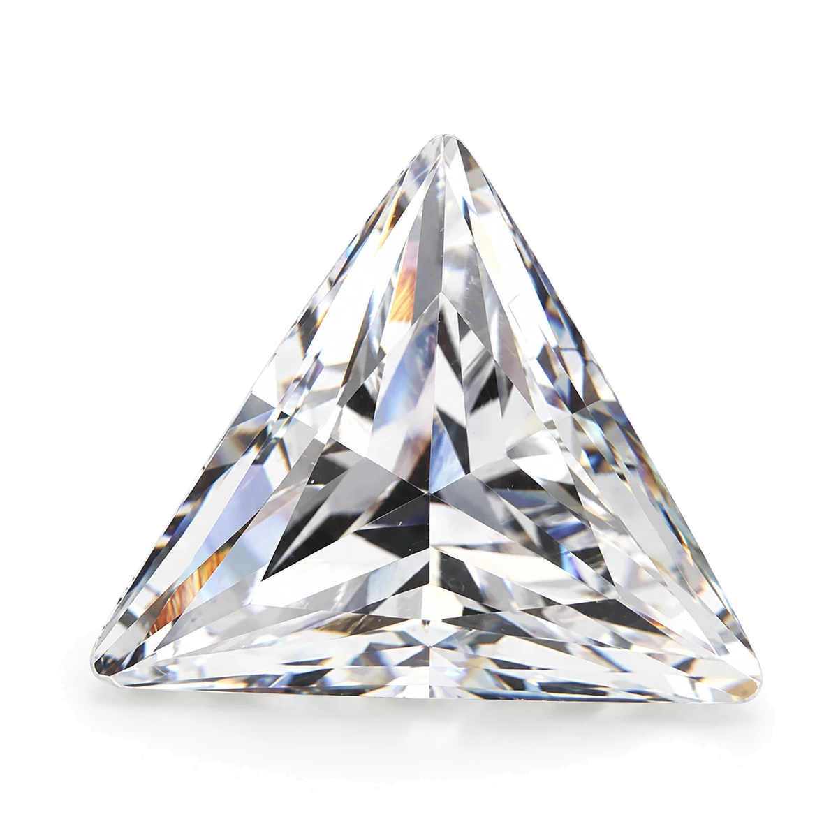 Colourless Triangle Cubic Zirconia — AI-generated product image