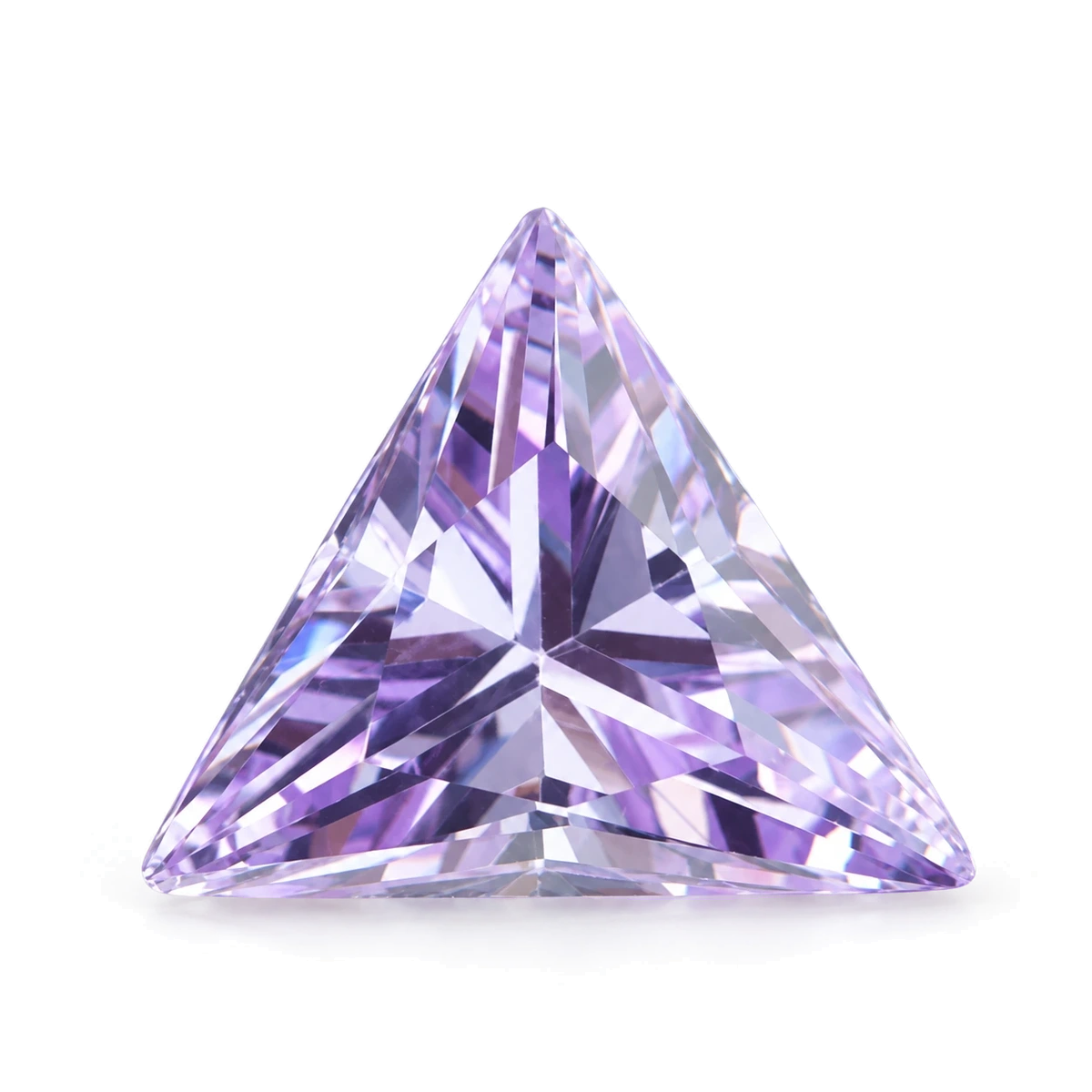 Pale violet blue Triangle Cubic Zirconia — AI-generated product image